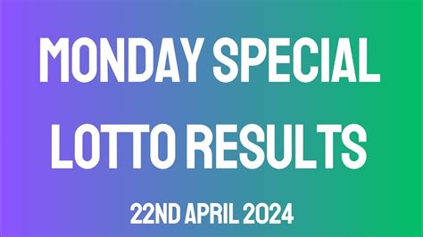 www.monday special results